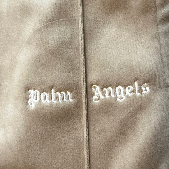 ✨Host Pick✨ Palm Angels Tan Velour Rainbow Stripe Track Pants - Picture 8 of 12